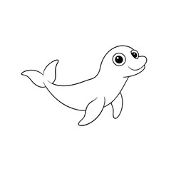 Obraz premium funny fish cartoon