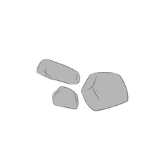 gray stone vector