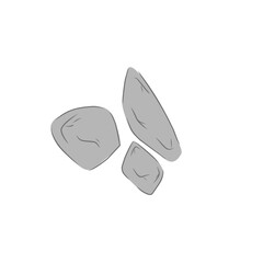 gray stone vector