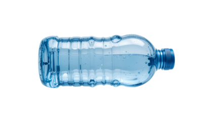 Clear Plastic Bottle with Water Droplets