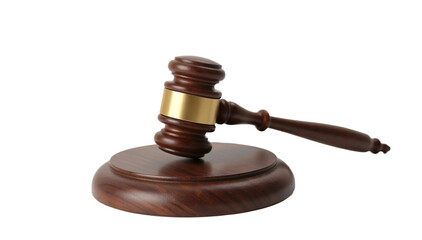 Wooden Gavel on Sound Block - Justice, Law, Legal System, Courtroom, Judgement, Ruling, Auction, Symbol.