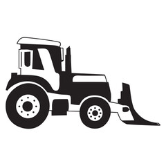 illustration of heavy equipment car for construction project,vector,project tools,on white background.