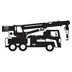 illustration of heavy equipment car for construction project,vector,project tools,on white background.