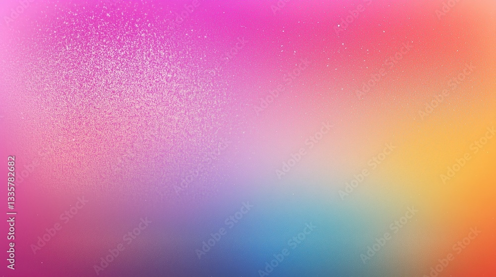Fototapete Abstract rainbow gradient background with soft grainy texture and blurred edges. Vibrant and colorful gradient wallpaper for creative design and artistic projects.