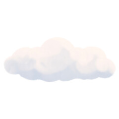 White Fluffy Clouds Illustration 