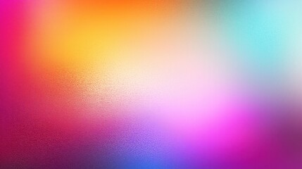 Fototapeta premium Abstract rainbow gradient background with soft grainy texture and blurred edges. Vibrant and colorful gradient wallpaper for creative design and artistic projects.
