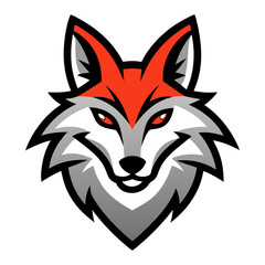 Obraz premium Coyote head mascot logo design vector