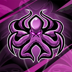 Fototapeta premium Kraken octopus esport mascot logo design