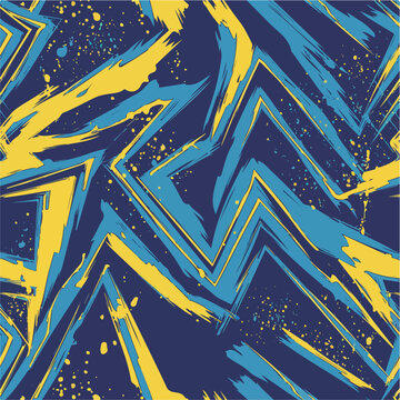 Fototapeta Colorful Abstract Seamless Pattern for Kids Fashion