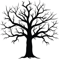 Obraz premium vector tree silhouette