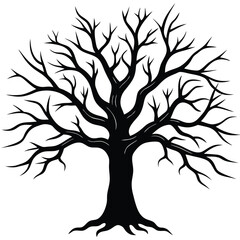 Obraz premium tree silhouette vector