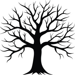 Obraz premium vector tree silhouette