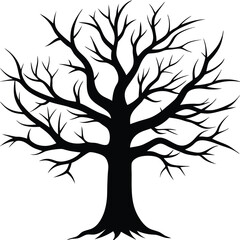 Obraz premium vector tree silhouette