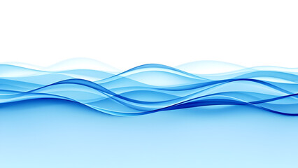 Naklejka premium Abstract Blue Wave Layers - Fluid Design Background with Gradient Flow and Water Movement Concept world water day.
