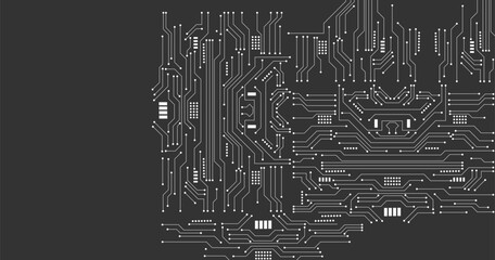 Vector abstract background of digital technologies