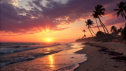  Golden Horizon: Sunset Serenity