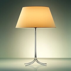 Elegant table lamp with a warm light illuminating a modern interior setting and sleek design features