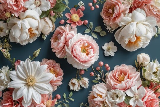 Elegant Luxury Floral Background Design for Wedding Invitations Brochures and Event Marketing Flyers