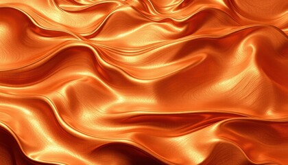 Obraz premium Hyperrealistic Copper Waves Metallic Texture and Rich Color Depth