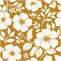 Seamless Wild Roses Floral Pattern