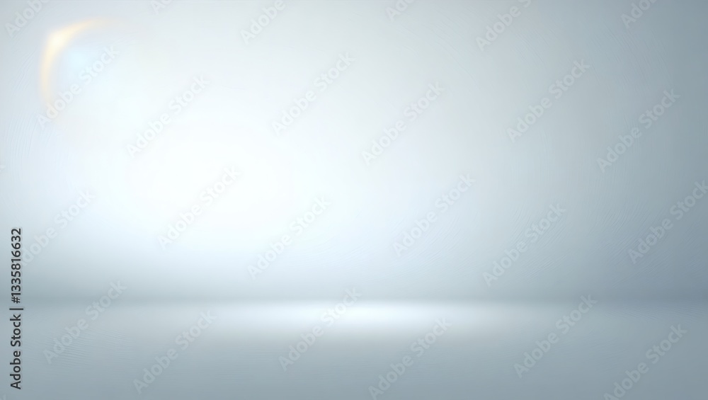Poster Empty studio with a gradient background and subtle lighting creates a simple and minimalist setting