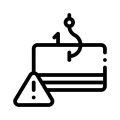 data theft line icon