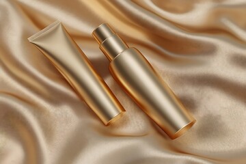 Luxury Gold Cosmetics Packaging Design