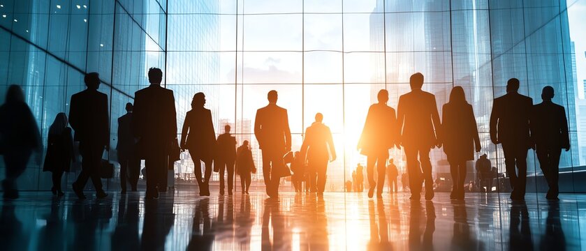 Business leaders attending HR conference on workforce transformation