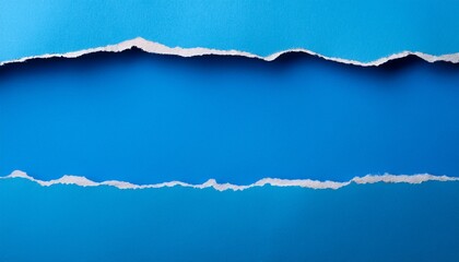 Naklejka premium ripped blue paper edges
