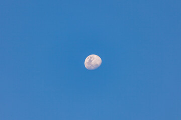 moon over blue sky