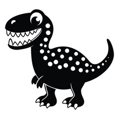 Fototapeta premium Dinosaur Cartoon Design Assets for Bringing a Playful Touch to Kid-Friendly Creation 