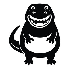 Fototapeta premium Dinosaur Cartoon Design Assets for Bringing a Playful Touch to Kid-Friendly Creation 