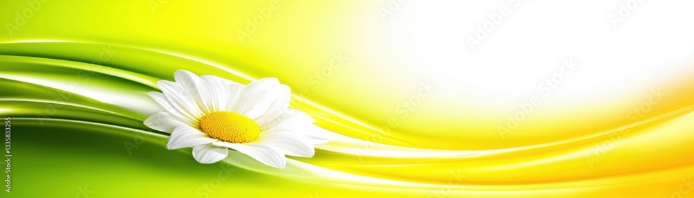 Poster abstract green texture, flowing lines, and wave pattern create a vibrant, dynamic background for var