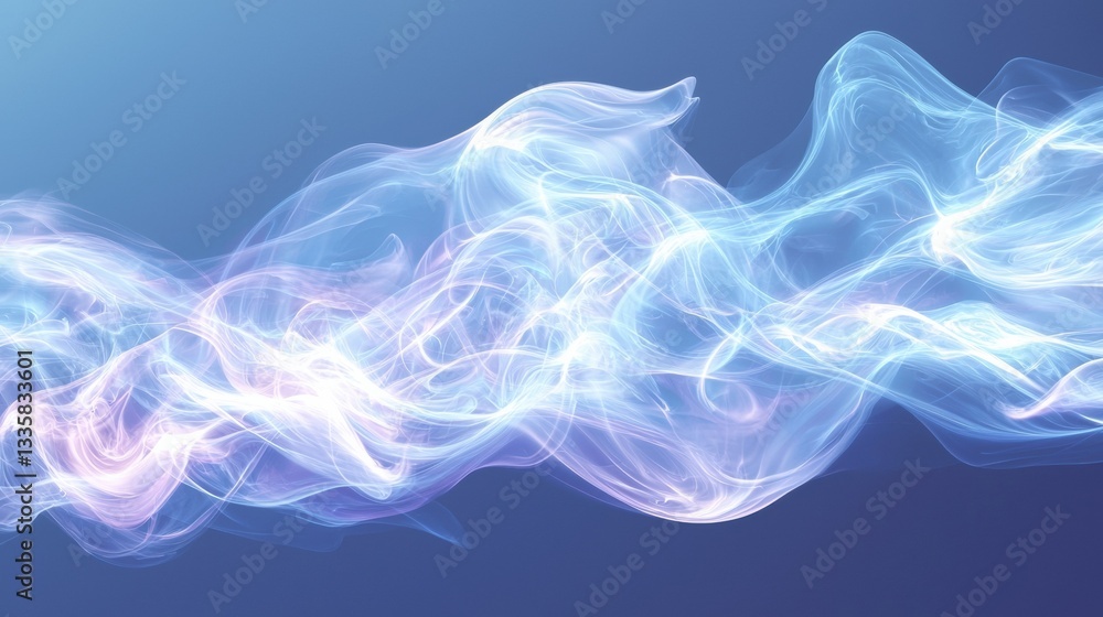 Poster abstract gradient background smooth light blue, evoking calmness and serenity.