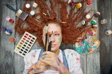 Fototapeta premium art workshop portrait