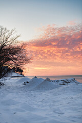 Cleveland Ohio during the winter