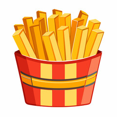 french fries with ketchup