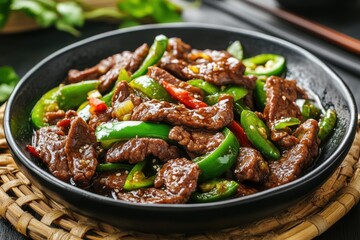Delicious Stir-Fried Beef with Green Peppers and Spices