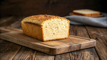 Gluten Free Anti-Inflammatory Plan. Freshly baked gluten free bread on wooden board