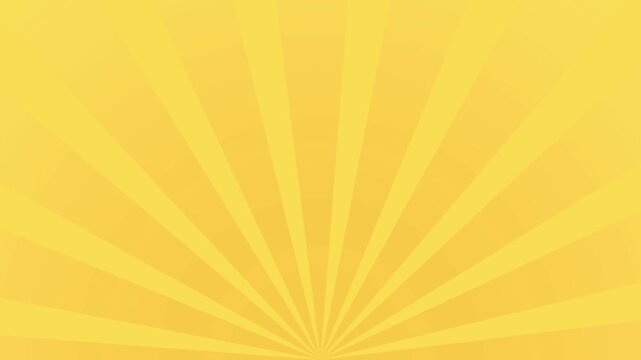 Abstract Striped Background Orange Sunburst Animation with Rotating Sunlight Effect and Looping Pop Color Motion. Spinning retro sun rays create a dynamic, summer-inspired visual.