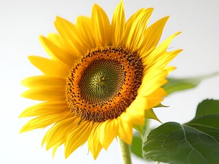 Fototapeta premium Vibrant sunflower bloom nature close-up photography studio macro