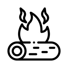 campfire line icon
