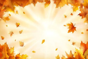 Autumn Leaves: A Golden Fall Background