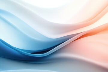 Obraz premium Soft Flowing Abstract Gradient Fabric Waves