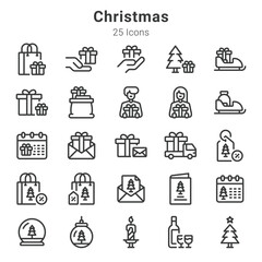 25 icon colelctions about christmas and related topics