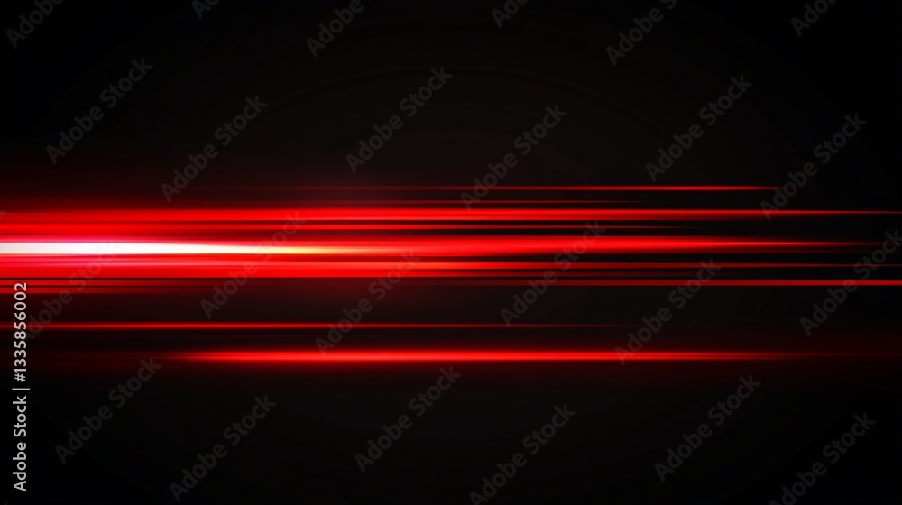 Poster dynamic red lines illuminate dark space: a high-contrast abstract design