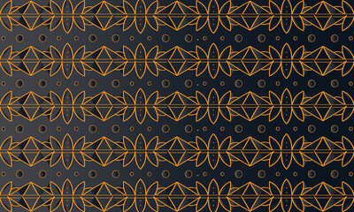 Rusty Metal Plate Texture with Vintage Floral Pattern