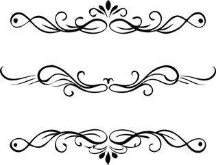 set of decorative elements