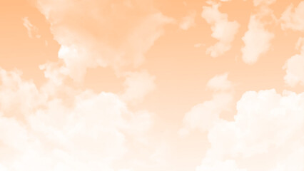 Sky clouds background.  Fluffy white clouds in sky