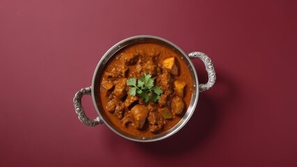  A tantalizing spicy curry bursting with vibrant colors and rich flavors